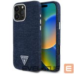 Muud kaubad Guess  Guess Denim Triangle Logo MagSafe iPhone 16 Pro Case - Blue 