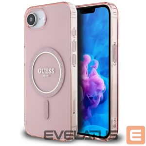 Muud kaubad Guess  Guess IML Glitter Circle MagSafe case for iPhone 16e - pink 