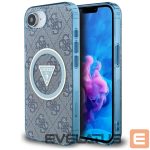 Muud kaubad Guess  Guess IML Metal Glitter 4G Circle Triangle MagSafe Case for iPhone 16e - Blue 