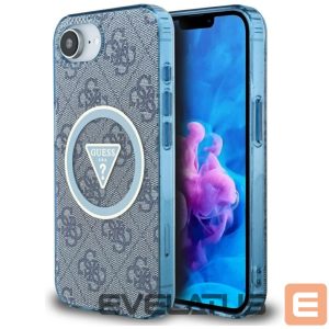 Muud kaubad Guess  Guess IML Metal Glitter 4G Circle Triangle MagSafe Case for iPhone 16e - Blue 