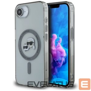 Muud kaubad Karl Lagerfeld  Karl Lagerfeld IML Metal Karl & Choupette Heads MagSafe iPhone 16e Case - Black 