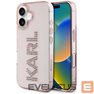 Muud kaubad Karl Lagerfeld  Karl Lagerfeld IML Rhinestones Logo iPhone 16 Case - Pink 