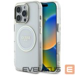 Muud kaubad Guess  Guess IML Metal Colored Circle Classic Logo MagSafe case for iPhone 16 Pro - white 