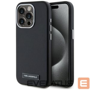 Muud kaubad Karl Lagerfeld  Karl Lagerfeld FW Metal Plate MagSafe iPhone 15 Pro Max Case - Black 