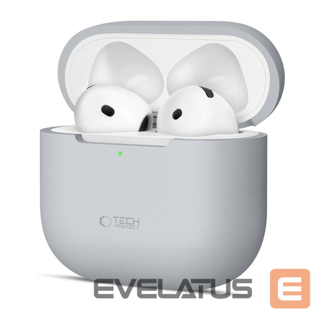 Muud kaubad Tech-Protect Tech-Protect Silicone Case for Apple AirPods 4 - Gray