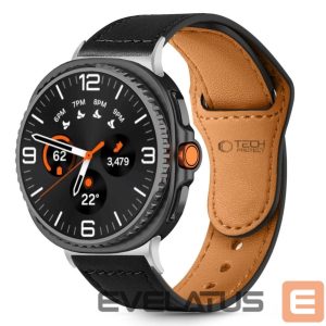 Muud kaubad Tech-Protect  Tech-Protect Leatherfit Strap for Samsung Galaxy Watch 40/44/46 mm - Black 