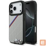 Muud kaubad BMW  BMW M Tricolor Metal Logo MagSafe Case for iPhone 17 Pro - Gray 