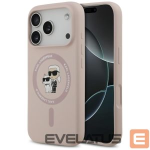 Muud kaubad Karl Lagerfeld  Karl Lagerfeld Silicone Karl&Choupette Ring MagSafe Case for iPhone 17 Pro - Pink 