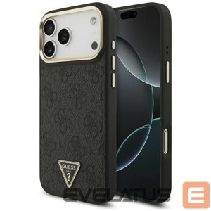 Muud kaubad Guess  Guess 4G Triangle Logo MagSafe Case for iPhone 17 Pro Max - Black and Gold 