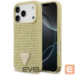 Tagakaaned Guess  Guess Rhinestone Triangle Logo iPhone 17 Pro Case - Gold 