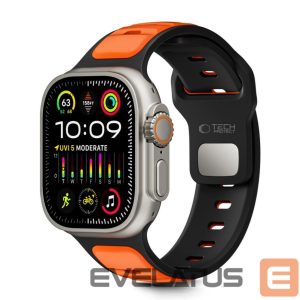 Muud kaubad Tech-Protect  Tech-Protect IconBand Line Strap for Apple Watch 44 / 45 / 46 / 49 mm - Black and Orange 