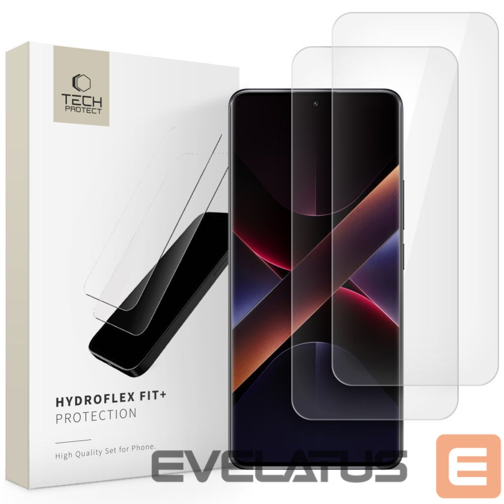 Muud kaubad Tech-Protect Tech-Protect Hydroflex Fit+2-Pack Hydrogel Film for Xiaomi Redmi Note 14 Pro 5G / 14 Pro+ 5G / Poco X7 5G - Transparent