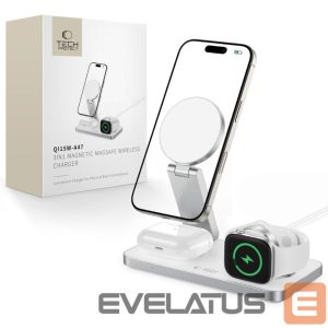 Muud kaubad Tech-Protect  Tech-Protect QI15W-A47 MagSafe 3in1 Inductive Charger + USB-C Cable - White 