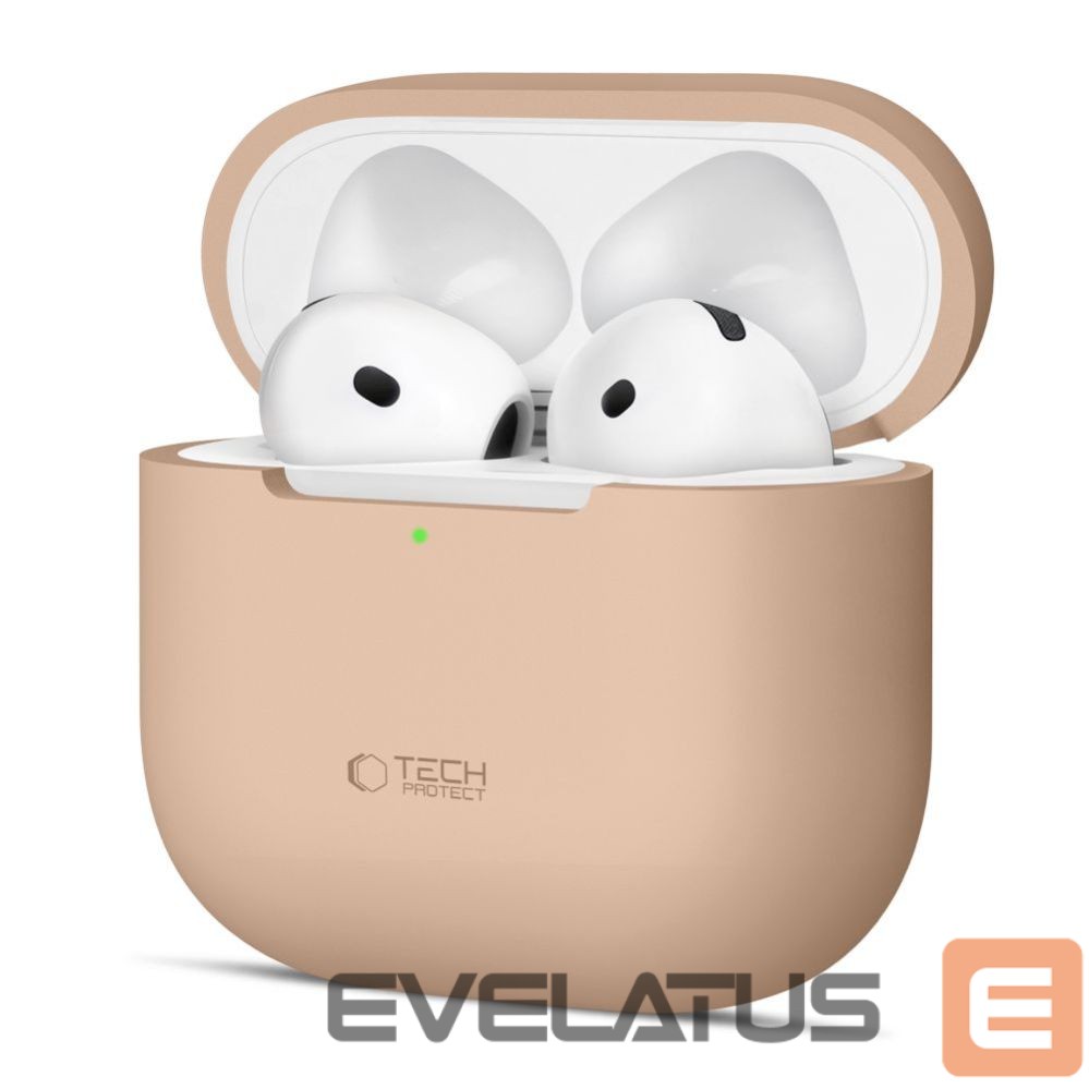 Muud kaubad Tech-Protect Tech-Protect Silicone Case for Apple AirPods 4 - Beige