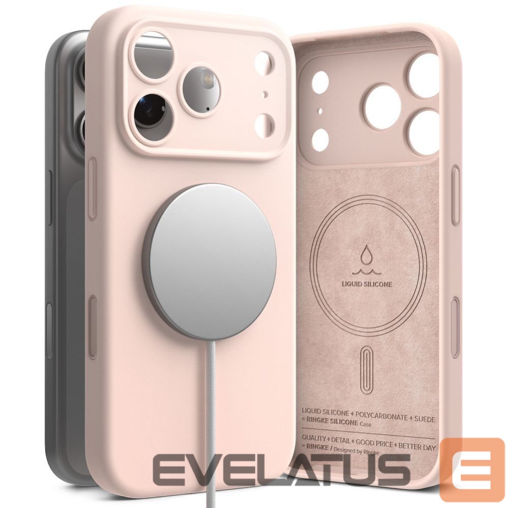 Muud kaubad Ringke Ringke Silicone Magnetic MagSafe Case for iPhone 17 Pro - Pink
