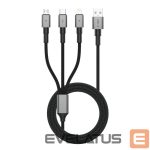 Kaabel Tech-Protect  Tech-Protect UltraBoost DNA 3in1 USB-C / Micro-USB / Lightning cable 120 cm - gray 