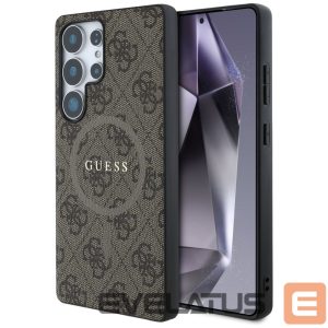 Muud kaubad Guess  Guess Leather 4G Colored Ring Classic Logo MagSafe Case Samsung Galaxy S25 Ultra brown 