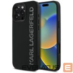 Muud kaubad Karl Lagerfeld  Karl Lagerfeld HC 3D Rubber Elongated Glitter iPhone 16 Pro Case - Black 