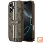 Muud kaubad Guess  Guess 4G Printed Stripes MagSafe case for iPhone 17 - brown 