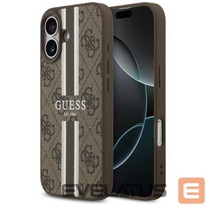 Muud kaubad Guess  Guess 4G Printed Stripes MagSafe case for iPhone 17 - brown 