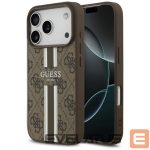 Muud kaubad Guess  Guess 4G Printed Stripes MagSafe case for iPhone 17 Pro - brown 