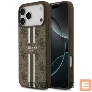 Muud kaubad Guess  Guess 4G Printed Stripes MagSafe case for iPhone 17 Pro Max - brown 