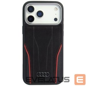Muud kaubad Audi  Audi R8 Genuine Leather MagSafe Case for iPhone 17 Pro Max - Black and Red 