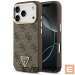 Tagakaaned Guess  Guess 4G Triangle Logo MagSafe Case for iPhone 17 Pro - Brown and Gold 