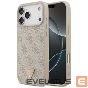 Muud kaubad Guess  Guess Leather 4G Triangle Strass MagSafe Case for iPhone 17 Pro Max - Pink 
