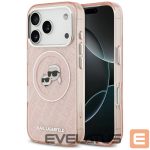 Muud kaubad Karl Lagerfeld  Karl Lagerfeld IML Glitter Karl & Choupette Heads Logo MagSafe Case for iPhone 17 Pro - Pink 