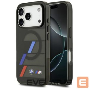 Muud kaubad BMW  BMW M IML Metal Buttons Tricolor Lines MagSafe Case for iPhone 17 Pro - Black 