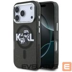 Muud kaubad Karl Lagerfeld  Karl Lagerfeld IML Glitter Karl & Choupette Sketch Logo MagSafe Case for iPhone 17 Pro - Black 