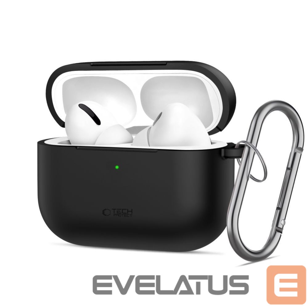 Muud kaubad Tech-Protect Tech-Protect Silicone Hook Case for AirPods Pro 3 - Black