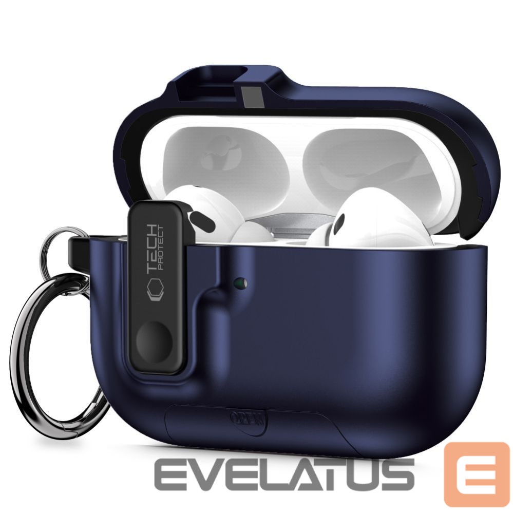 Muud kaubad Tech-Protect Tech-Protect Slim Hook Case for AirPods Pro 3 - Navy Blue