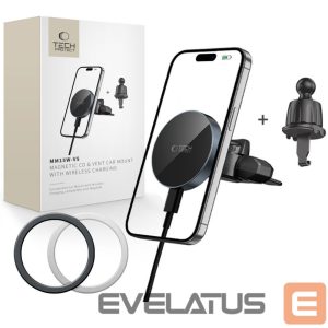 Muud kaubad Tech-Protect  Tech-Protect mm15W-V5 Magnetic MagSafe Car Mount for Air Vent/CD Slot - Black 