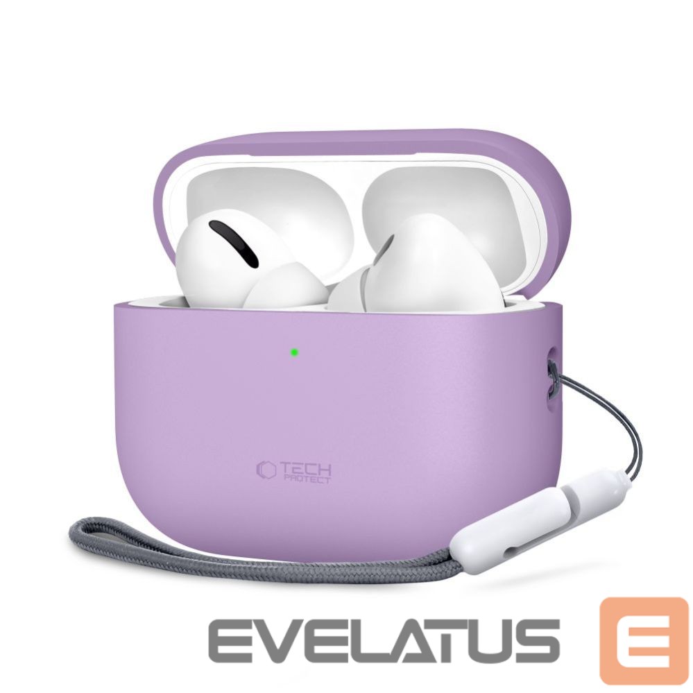Muud kaubad Tech-Protect Tech-Protect Silicone Case for AirPods Pro 3 - Purple