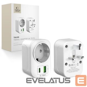 Muud kaubad Tech-Protect  Tech-Protect TA100 UK Adapter - White 