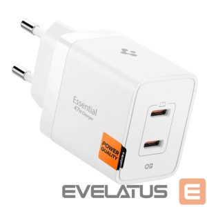 Muud kaubad Spigen  Spigen Essential EE472EU 2-port USC-C 47W wall charger - white 