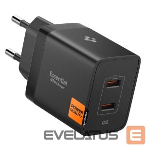 Muud kaubad Spigen  Spigen Essential EE472EU 2-port USC-C 47W wall charger - black 