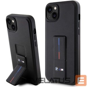 Muud kaubad BMW  BMW Grip Stand Hot Stamp Case for iPhone 14 Plus / 15 Plus - Black 
