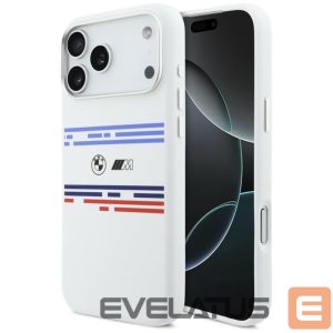Muud kaubad BMW  BMW M Silicon Horizontal Line MagSafe Case for iPhone 17 Pro Max - White 