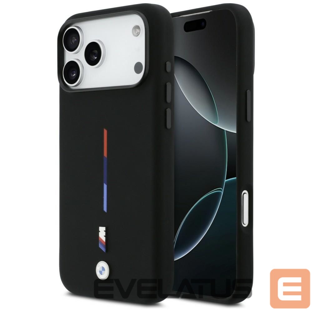 Muud kaubad BMW BMW M Silicon Tricolor Line MagSafe Case for iPhone 17 Pro Max - Black