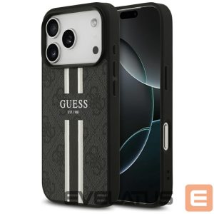 Muud kaubad Guess  Guess 4G Printed Stripes MagSafe case for iPhone 17 Pro - black 