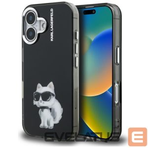 Muud kaubad Karl Lagerfeld  Karl Lagerfeld IML Aquarelle Choupette & Logo iPhone 16 Case - Black 
