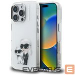 Muud kaubad Karl Lagerfeld  Karl Lagerfeld IML Aquarelle Karl & Choupette & Logo iPhone 16 Pro Case - White 