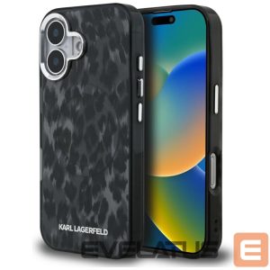 Muud kaubad Karl Lagerfeld  Karl Lagerfeld IML Leopard Pattern MagSafe Case for iPhone 16 - Black 