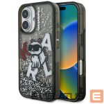 Muud kaubad Karl Lagerfeld  Karl Lagerfeld Liquid Glitter Choupette Logo iPhone 16 Case - Black 