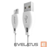 Kaabel Dudao  Dudao cable micro USB cable 2.4A 2m white (L4M 2m white) 