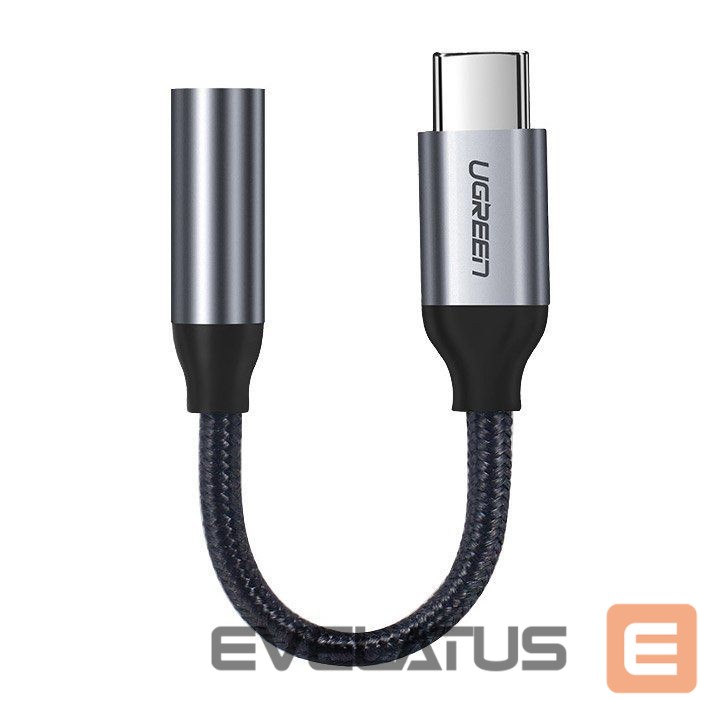 Adaptrid Ugreen Ugreen Headphone Adapter with 3.5mm mini jack to USB Type C 10cm gray (30632)
