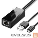 Muu telefoni lisavarustus Ugreen  Ugreen 30985 external network card for Chromecast with micro USB / USB-A connectors 100Mb/s 1m - black 